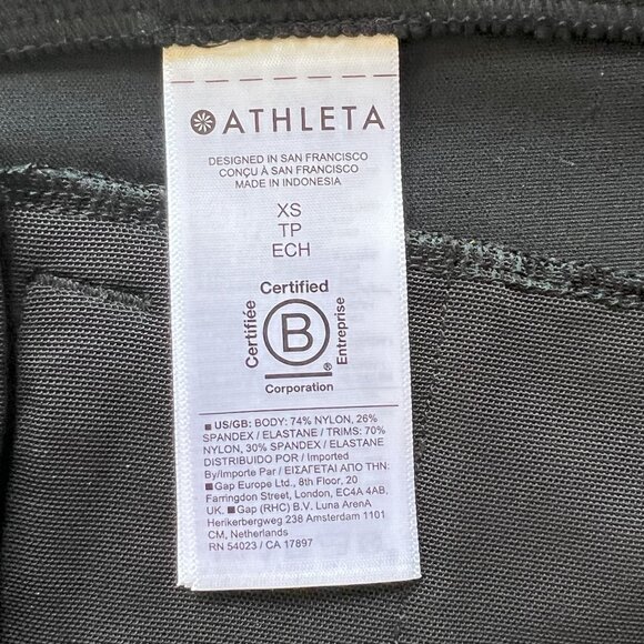 ATHLETA Venice Track Stripe Jogger Pant Sz XS Black w/White NEW w/o Tag #854423 - Picture 10 of 11